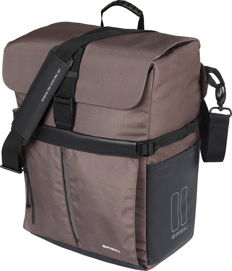 Basil Torba BASIL MOVE COMMUTER BICYCLE BAG, MIK HOOKS, 15L, Brown