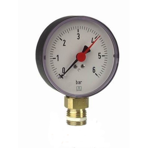 Afriso Manometr grzewczy RF 100 Ø=100mm 0-10bar 1/2" kl.1,6 - 63614