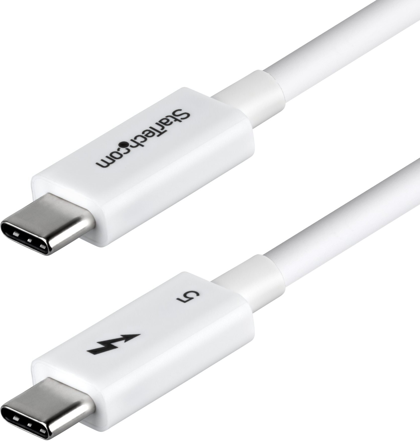 StarTech TBLT5MM80CM240WWH kabel Thunderbolt 0,8 m 120 Gbit/s Biały
