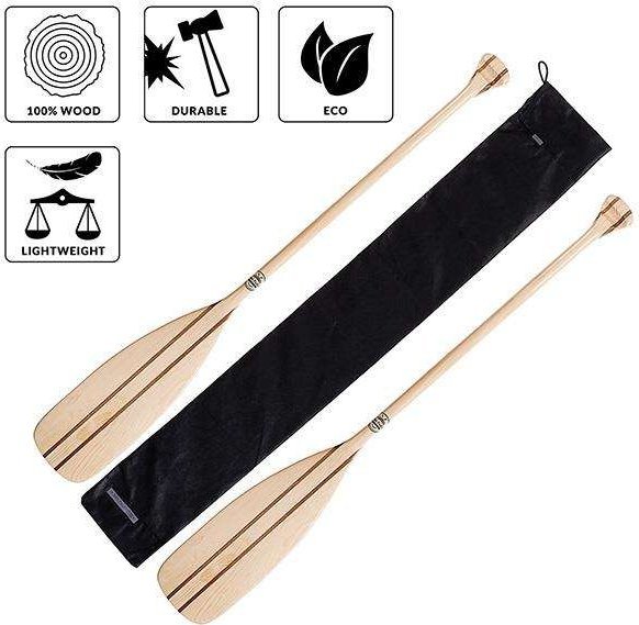 John Paddle Pagaj drewniany John Paddle + pokrowiec Paddle Sleeve (komplet: 2 pagaje + 1 pokrowiec) 100 cm