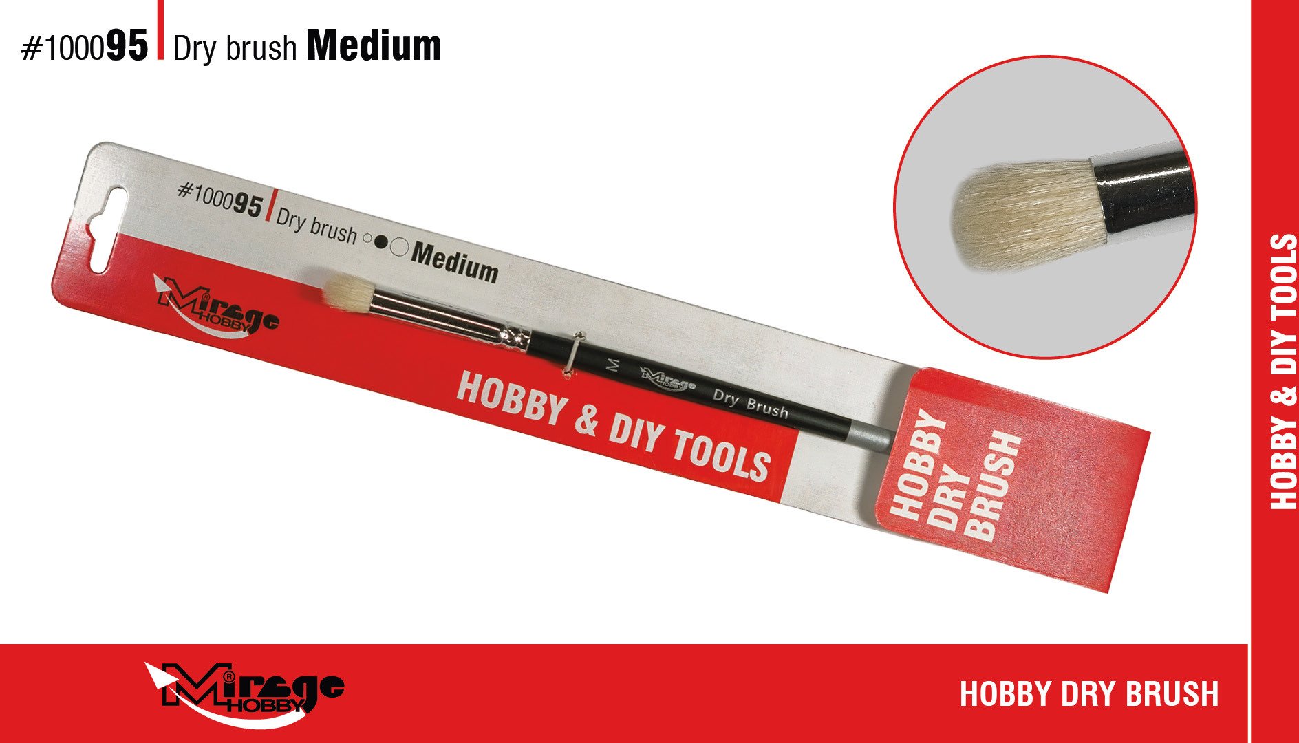 Mirage Pędzel dry brush - medium