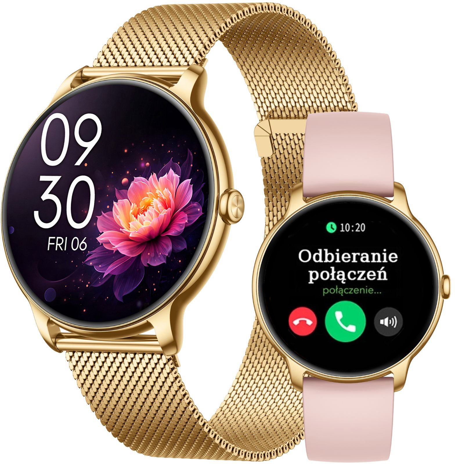 Smartwatch Gravity Zegarek smartwatch damski rozmowy ALWAYS DISPLAY SPORT (GT31)
