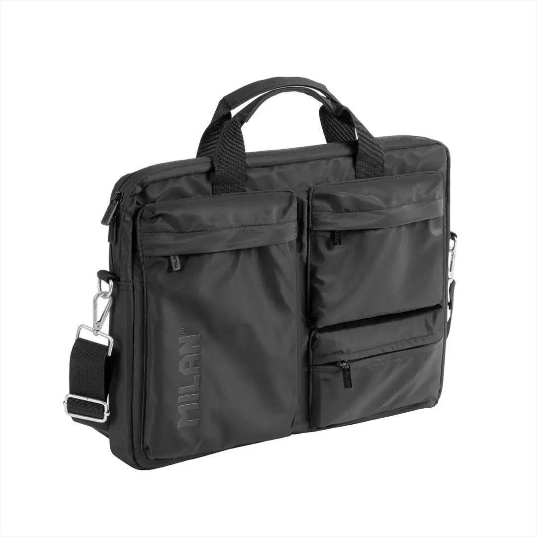 Torba Milan Na laptopa Shadow czarna EDUKAMP (8411574118114)