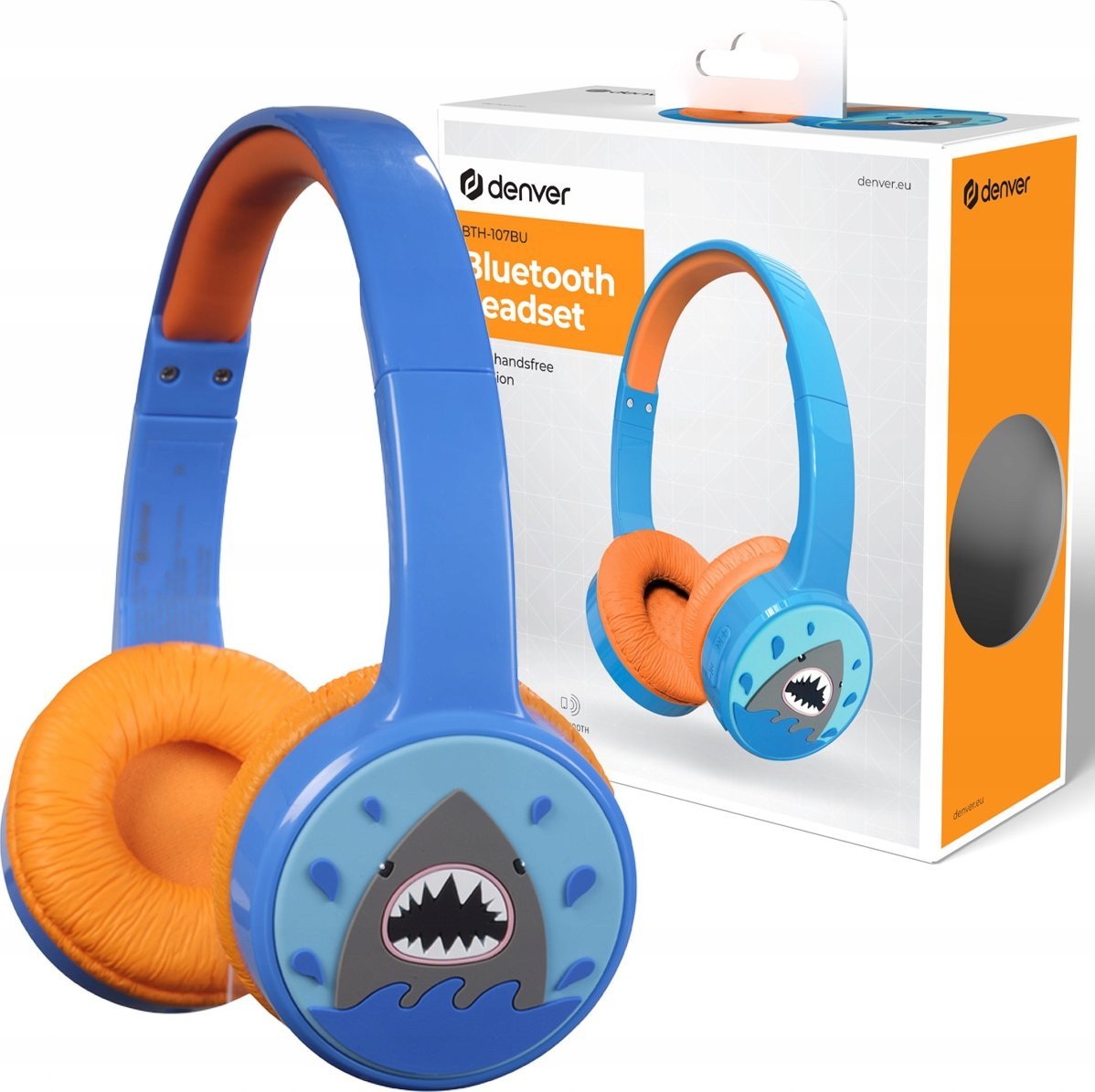 Słuchawki Denver BTH-107BU Kinder BT Over-Ear Headset niebieski