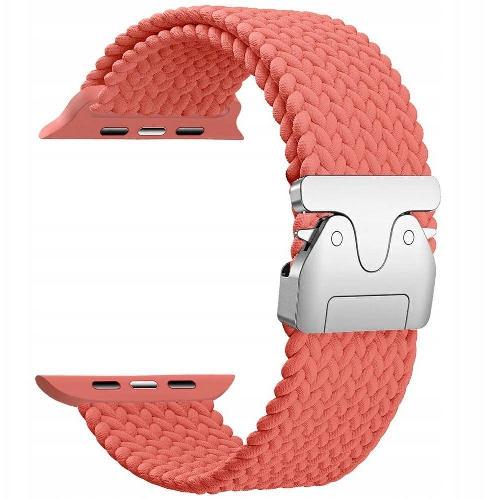 Pasek Beline Woven Nylon Parachute do Apple Watch 38/40/41mm różany czerwony