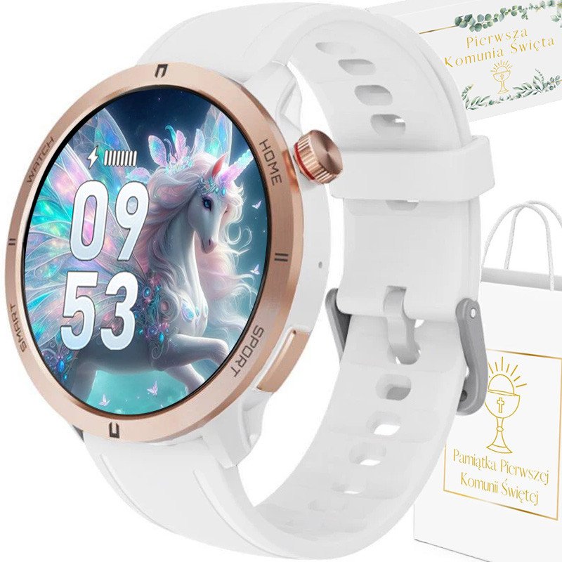 Smartwatch Rubicon Zegarek na Komunię SMARTWATCH Rubicon RNCF14 rosegold
