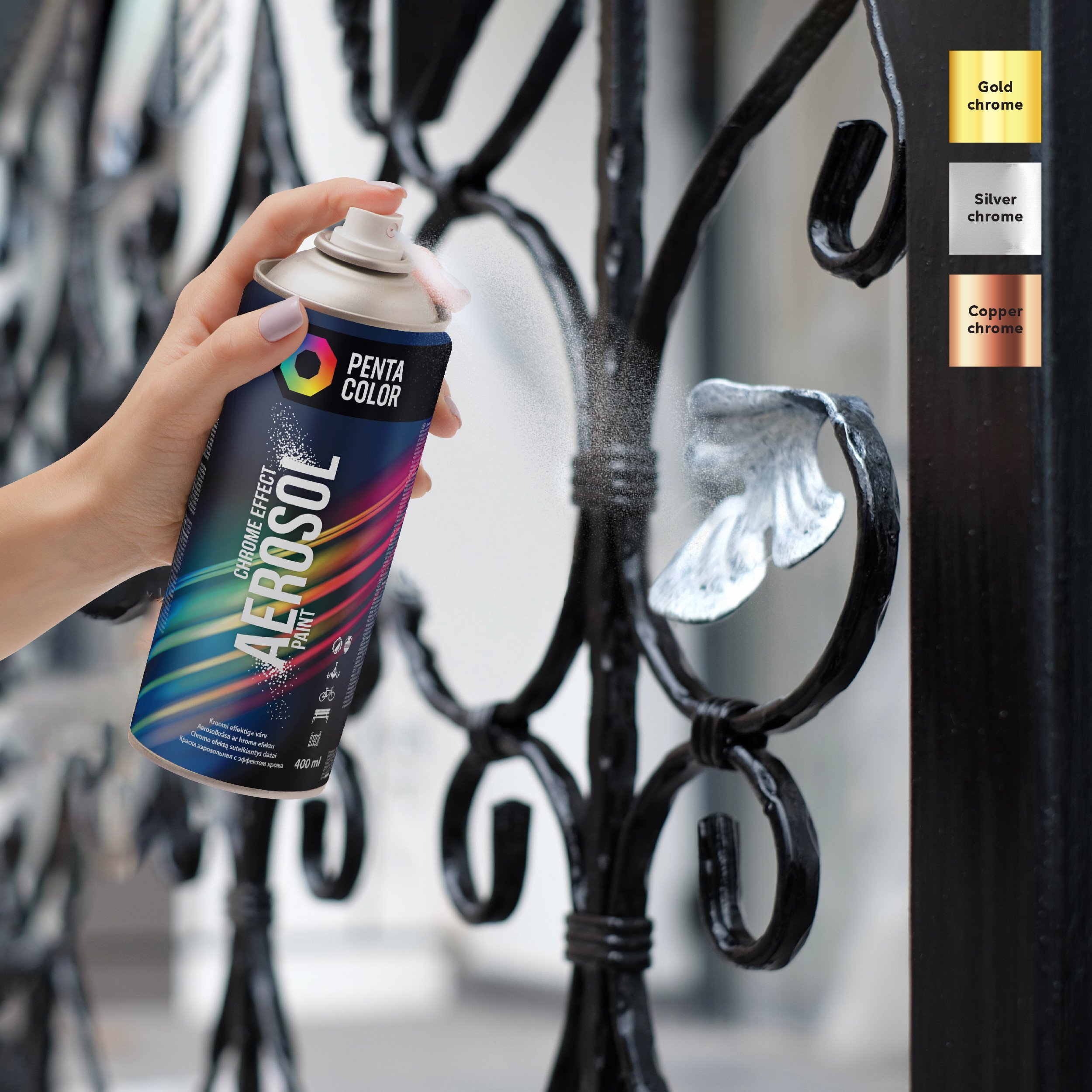 Pentacolor PAINT AEROSO PENTA COPPER-CHROME 400ML
