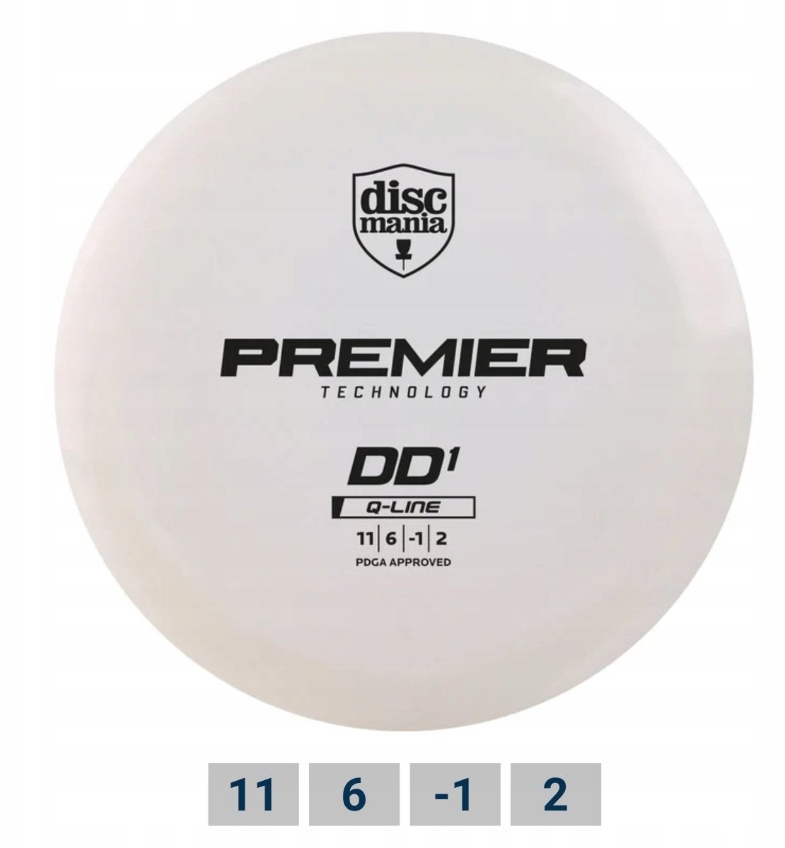 Discmania Dysk golfowy Distance Driver Q-LINE Premier DD1 White