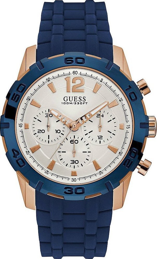 Zegarek Guess Zegarek męski Guess W0864G5 niebieski