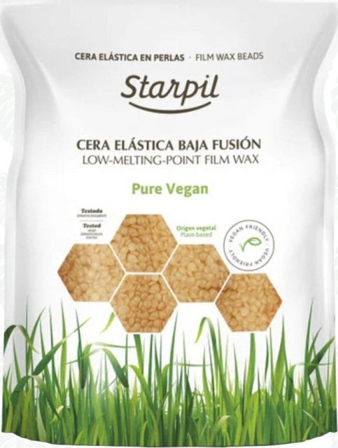 Starpil Depiliacinis vaškas granulėmis Pure Vegan Elastic Wax in Pearls 1kg