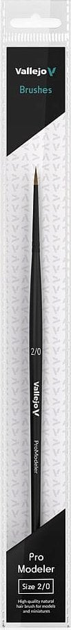 Vallejo B01020 Pędzel - Pro Modeler - Naturalne Włosy Round No. 2/0