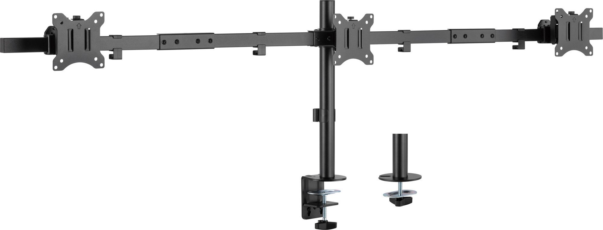 InLine® Tischhalterung, für 3x LCD-/LED-Display bis 81cm (32"), max. 7kg