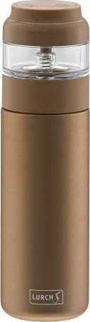 Lurch Kubek Lurch termiczny z zaparzaczem, stalowy, 0,4 l, brązowy