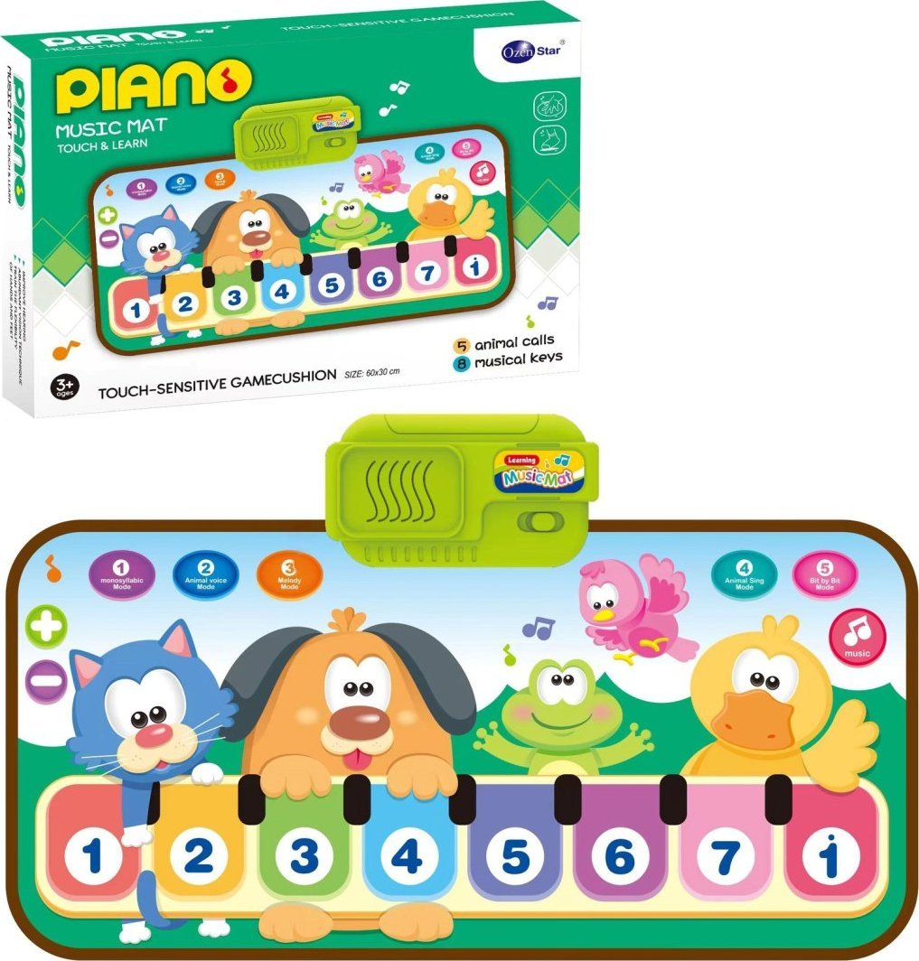 ProNice MATA MUZYCZNA PIANINKO ZWIERZĘTA 1SZT