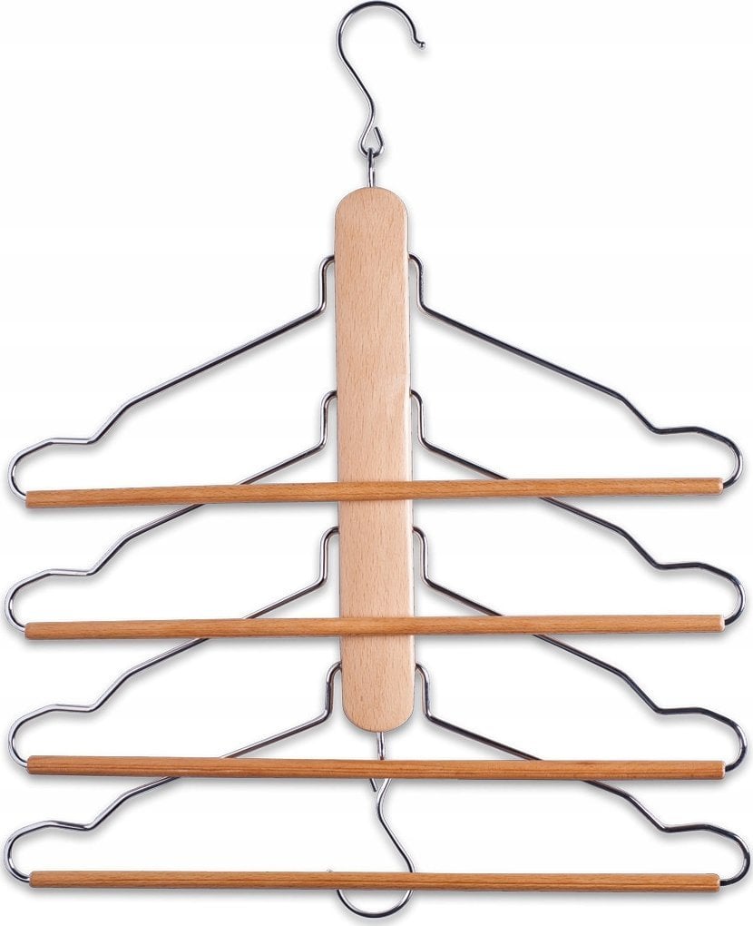 Zeller Uchwyt na spodnie, ubrania, 4 wieszaki, ZELLER