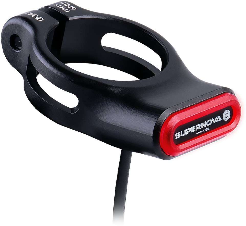 Lampka tylna SUPERNOVA TL3 MINI Tail E-bike 6V 27,2mm zacisk podsiodłowy