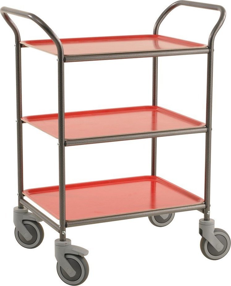 Kongamek Wózek serwisowy hotelowy. Kolor: szary, wym. 770x495x960mm