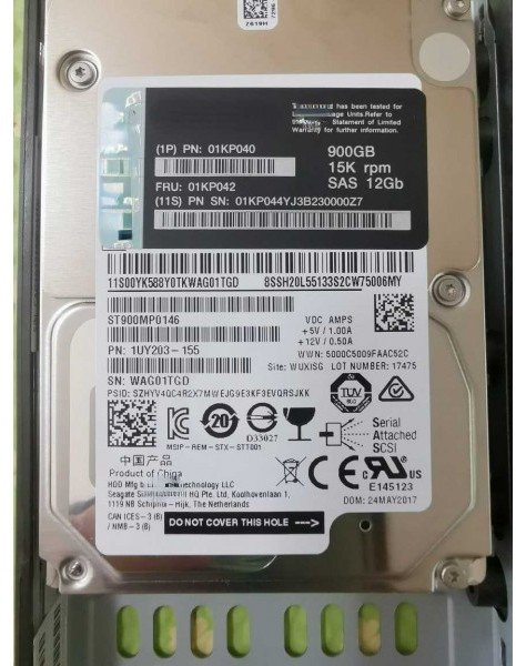 Dysk Lenovo LENOVO DYSK HDD SAS 900GB 2.5" - 01KP040 - Refabrykowany