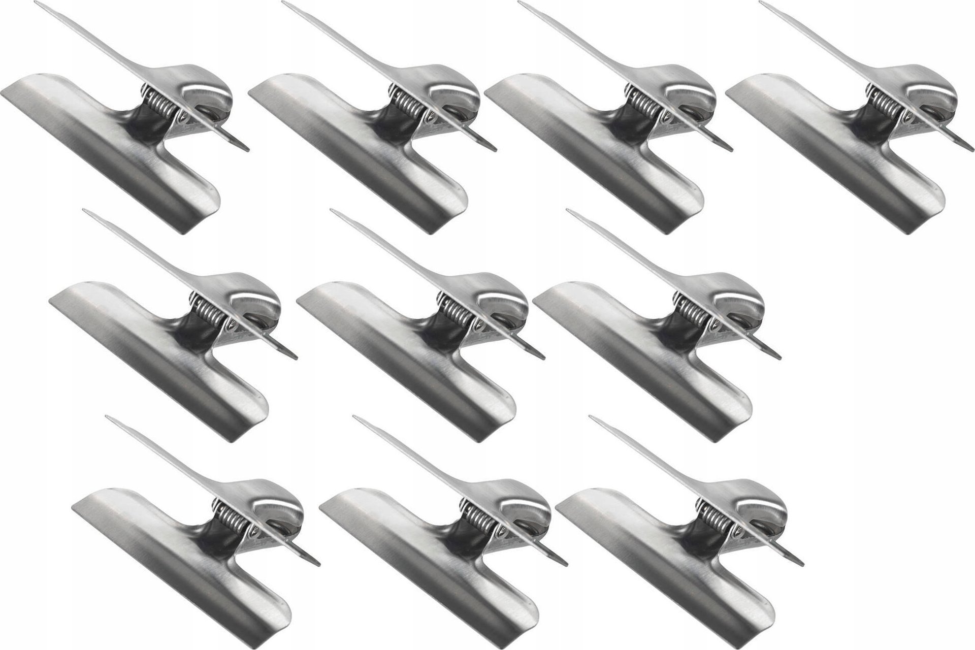 Maximex Zestaw klipsów kuchennych ze stali nierdzewnej, 10 szt.