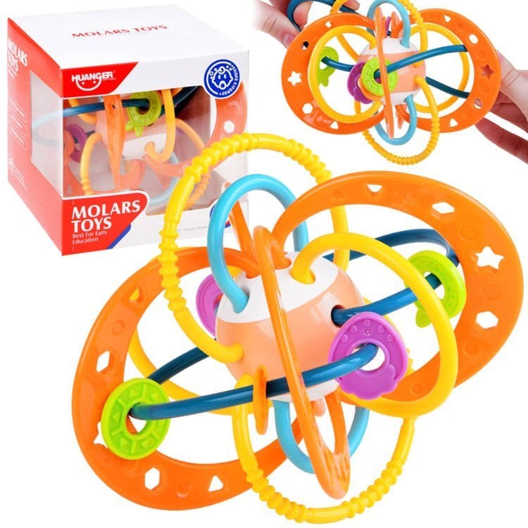 Jokomisiada Sensoryczny gryzak dla maluszka grzechotka ZA4308 PO