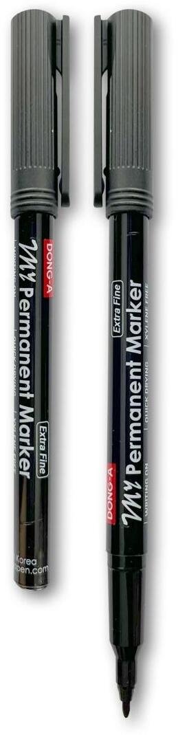 Dong-A Marker permanentny 0,9mm czarny (12szt) DONG-A