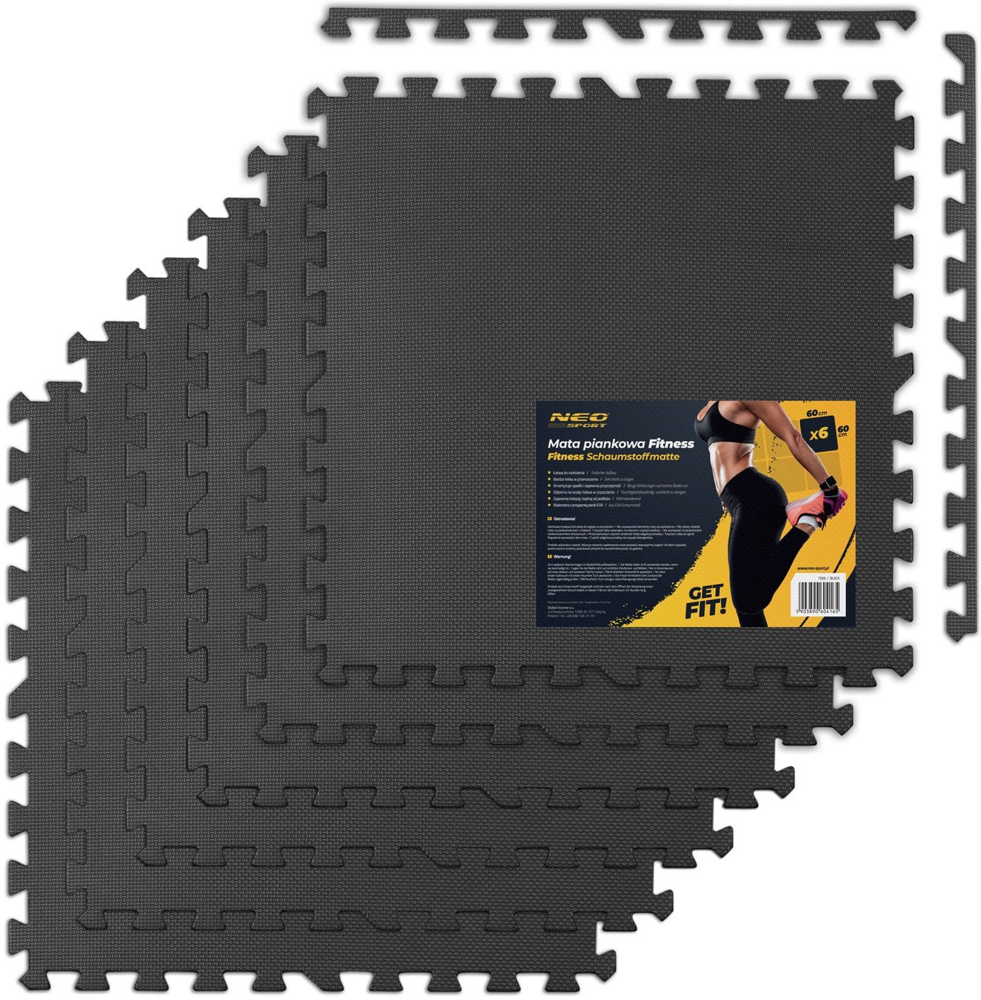 Neo-Sport NeoSport Mata piankowa fitness 180 x 120 - 192401