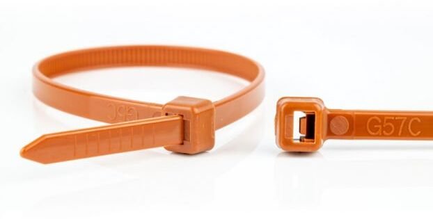 Stabilus WKK wiąacz kablowy z tworzywa sztucznego brązowy 300x4,8mm 100 St.