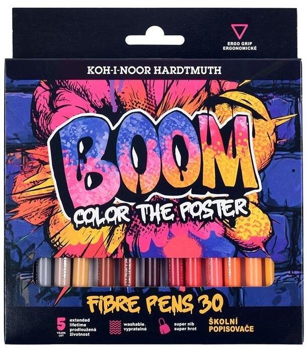 Koh I Nor Flamastry Boom 30 kolorów