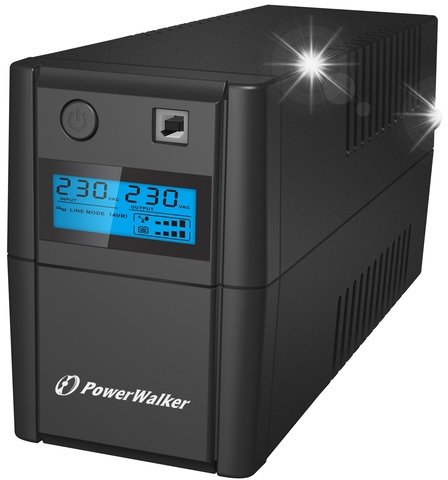 UPS ZASILACZ UPS POWER WALKER VI 650 SHL 2x 230V LCD