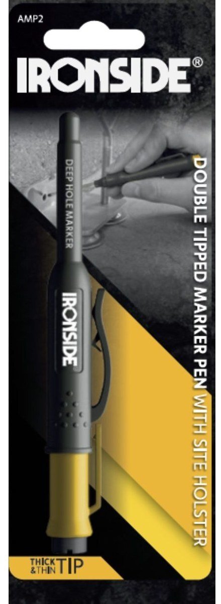 IRONSIDE Trwały marker czarny z dwiema końcówkami