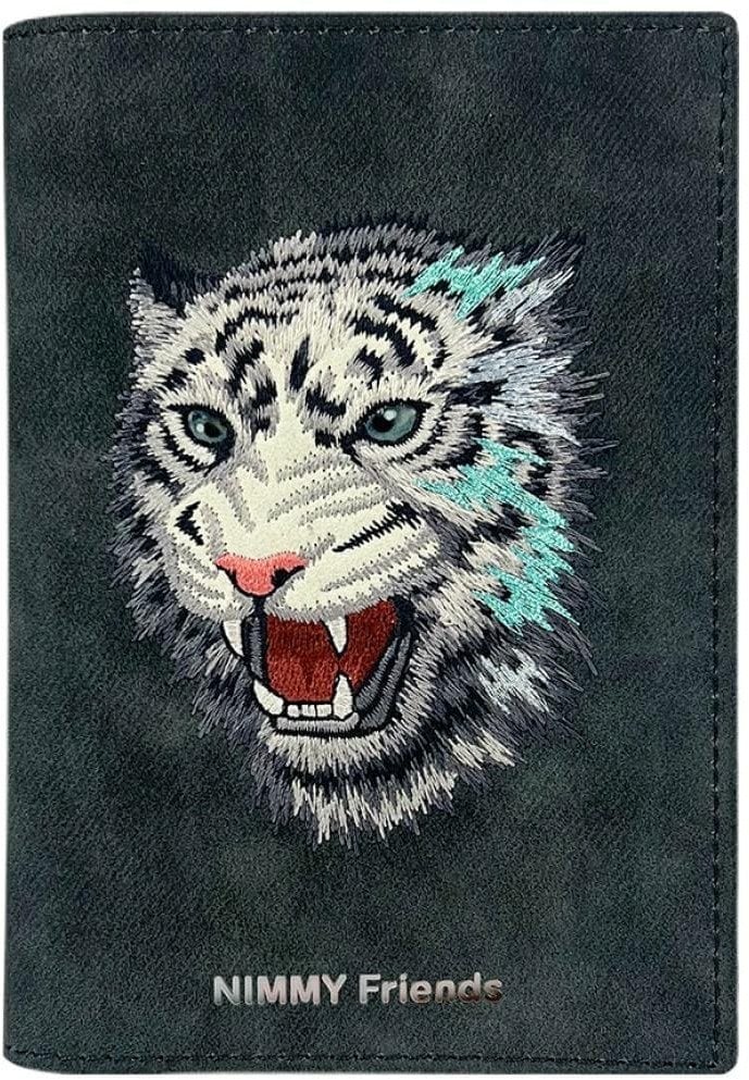 Etui na paszport Nimmy portfel Raptor Tiger ciemno szary