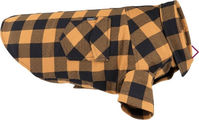 Amiplay AMIPLAY- Ranger koszula w kratę Yorkshire Terrier 30 x 32 x 46 cm żółta dla psa