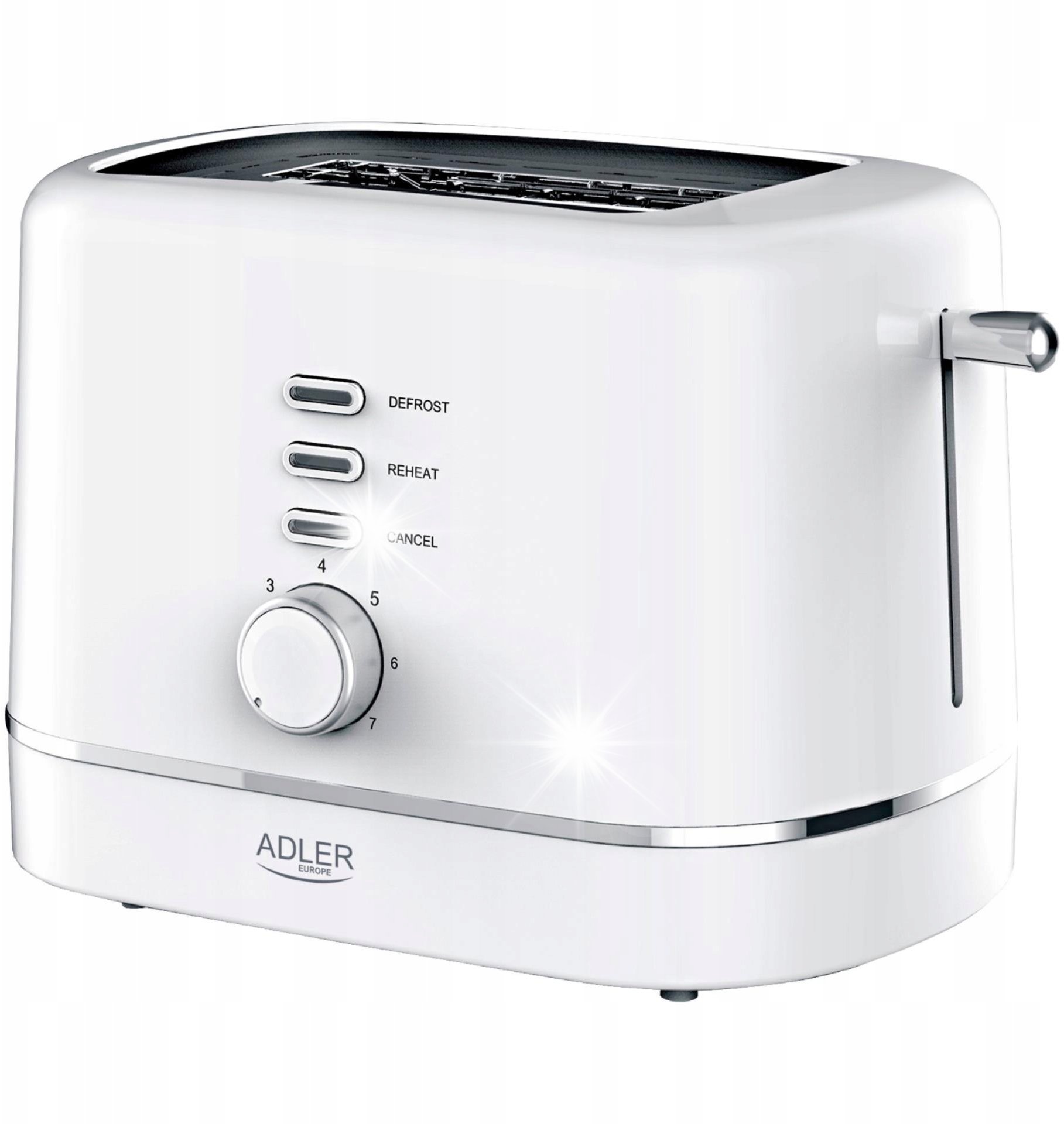 Toster Adler TOSTER elektryczny opiekacz 7 poziomów opiekania Rozmrażanie ADLER | AD3224