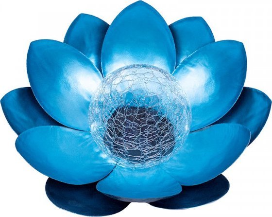 Vega LAMPA SOLARNA LED SUNARI FLS-70 KWIAT LOTOSU NIEBIESKI 3000K 600mAh Ni-MH>