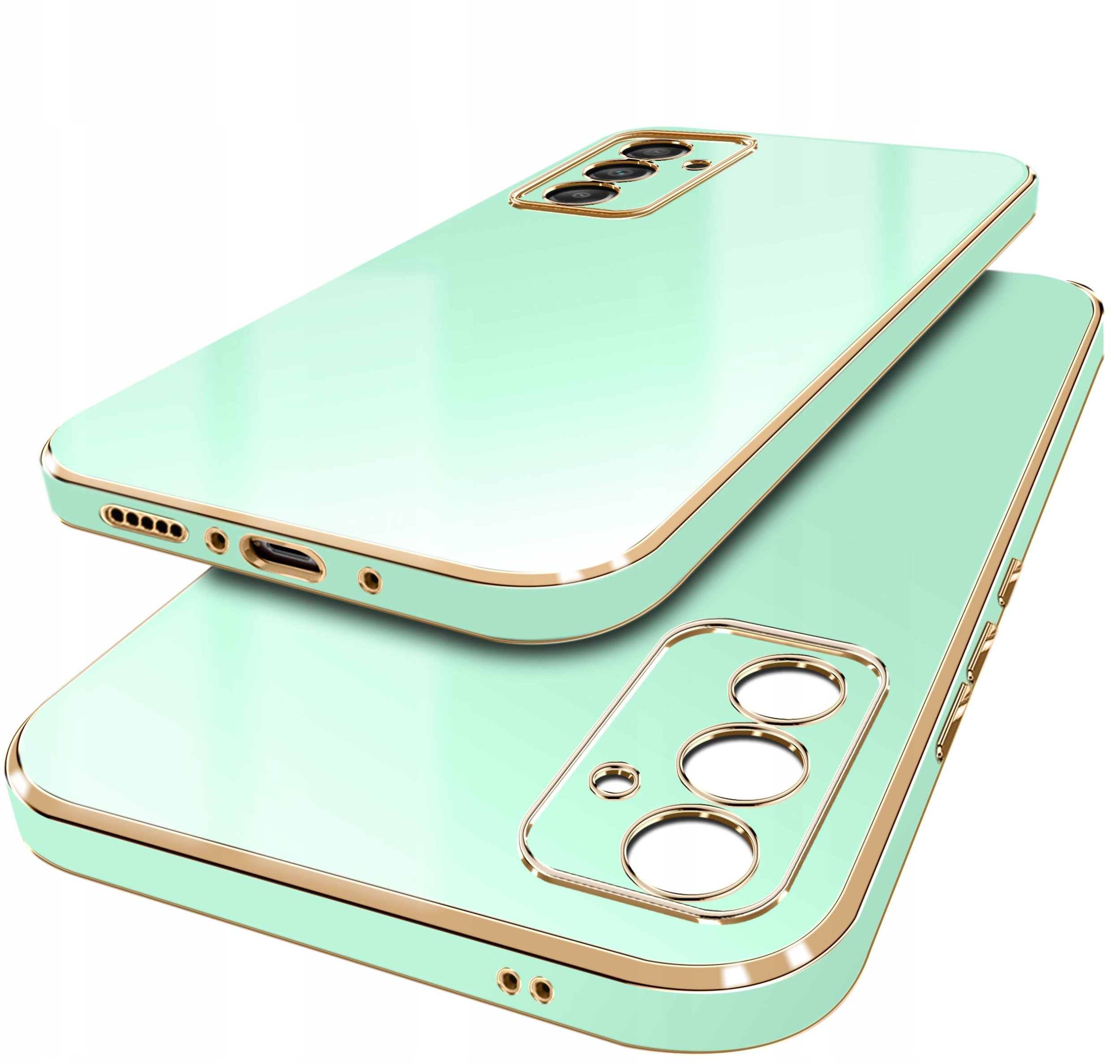 Etui do Samsung Galaxy S24 FE GOLD GLAMOUR + Szkło OCHRONNE 9H