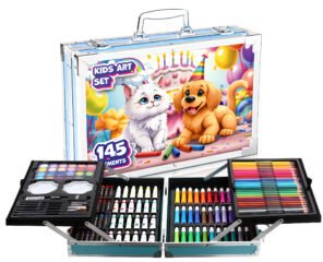 GALAXIA ZESTAW DO MALOWANIA DLA DZIECI Artystyczny Plastyczny KOT WALIZKA