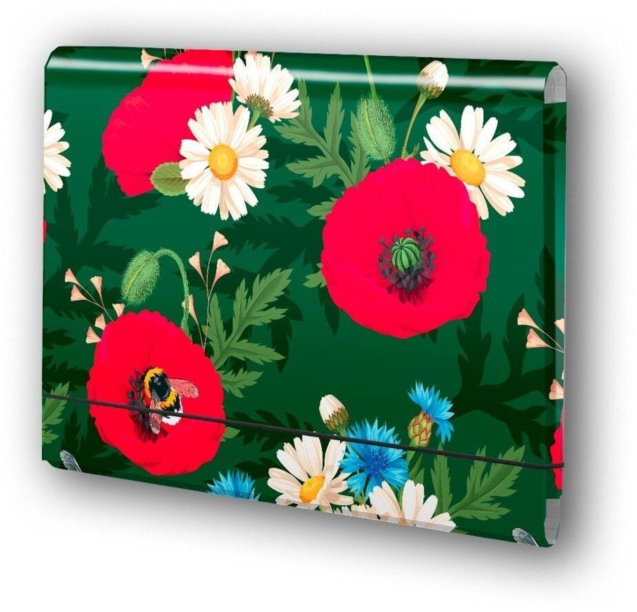 Teczka łamana A4 na gumkę Kwiaty polskie PENMATE