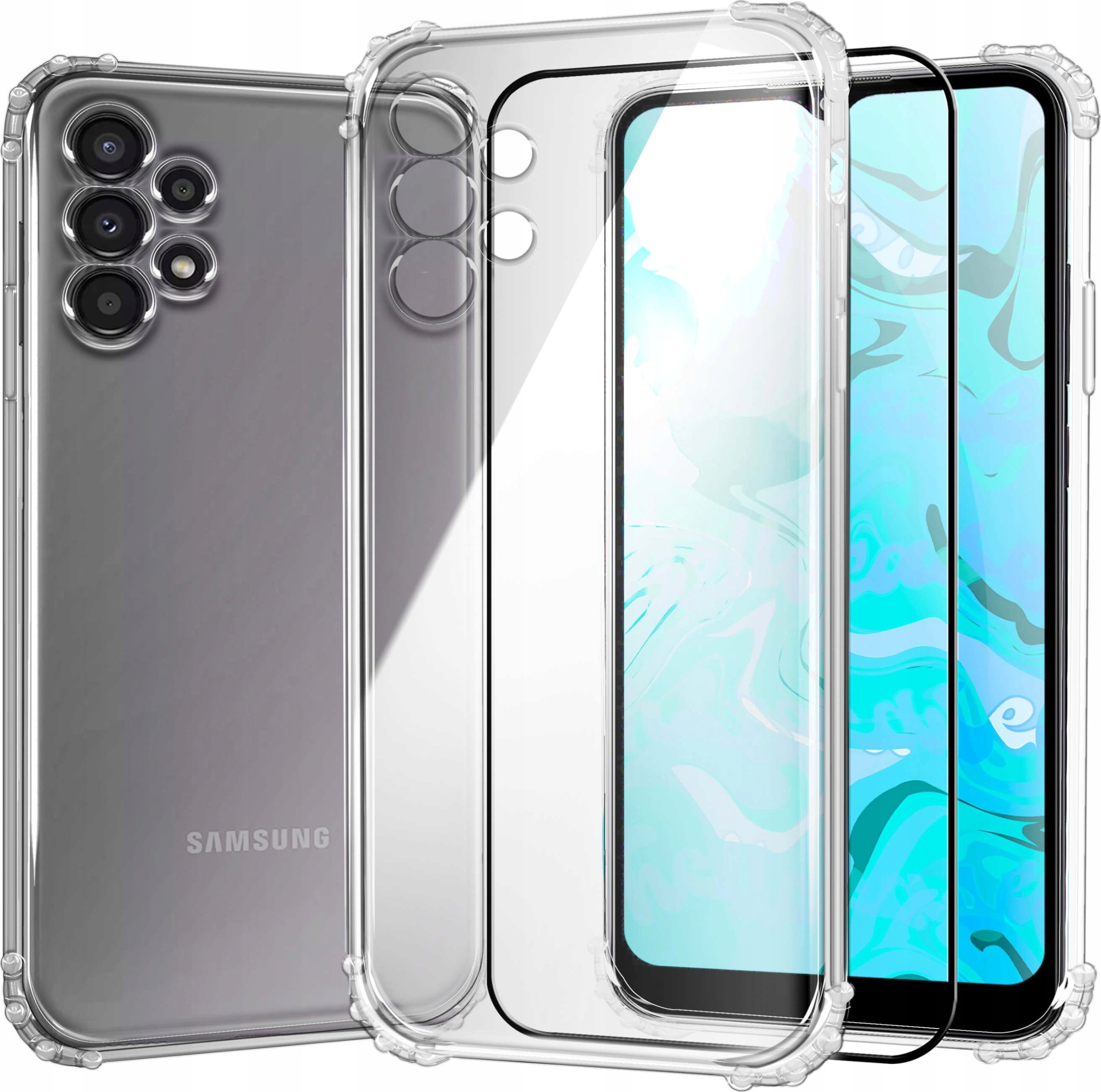 Hello Case ETUI PANCERNE DO SAMSUNG GALAXY A13 | CASE SILIKON GUMOWE SLIM SHOCK SZKŁO