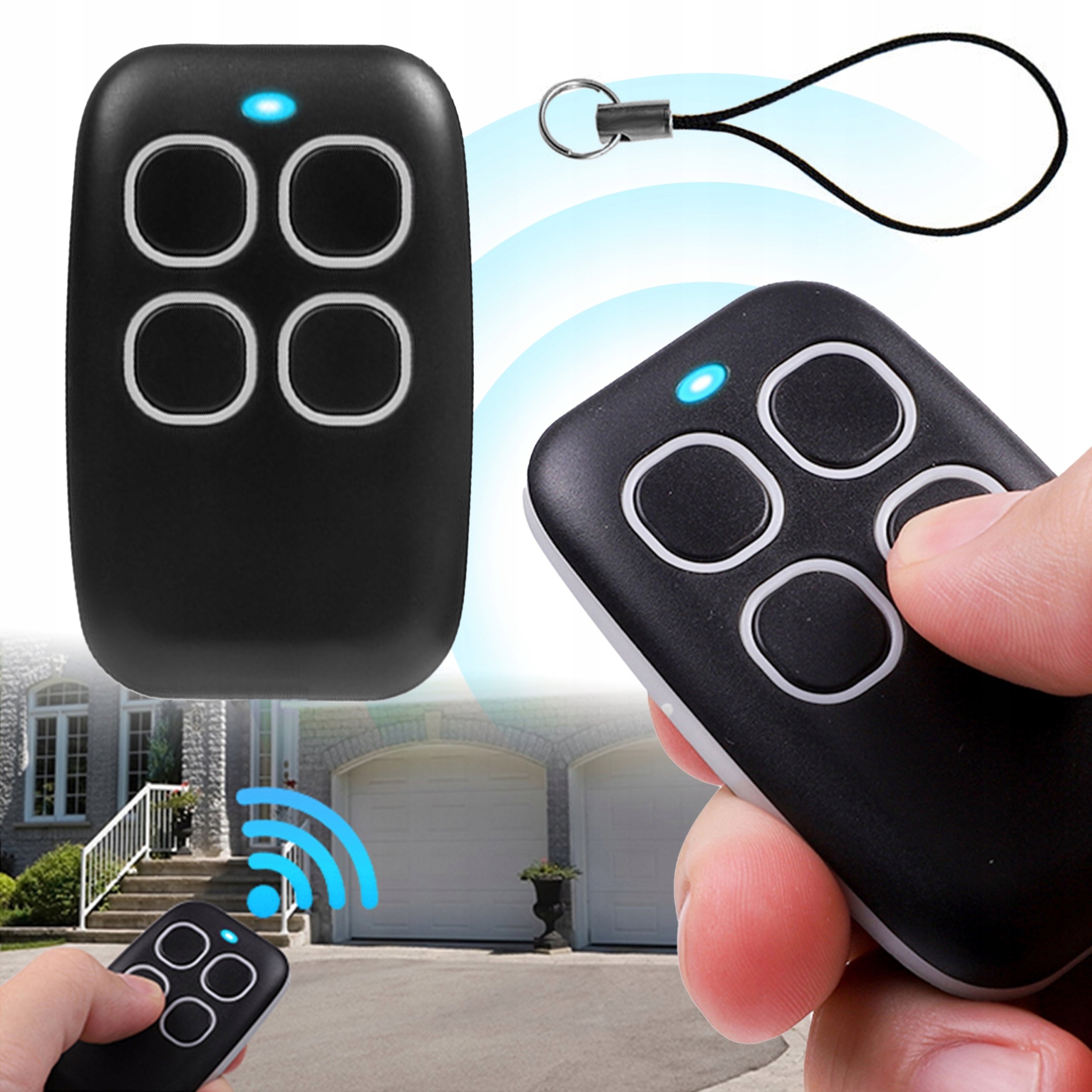 PILOT DO BRAMY SAMOKOPIUJACY UNIWERSALNY ALARM ROLET 433MHz 4 KANAŁOWY