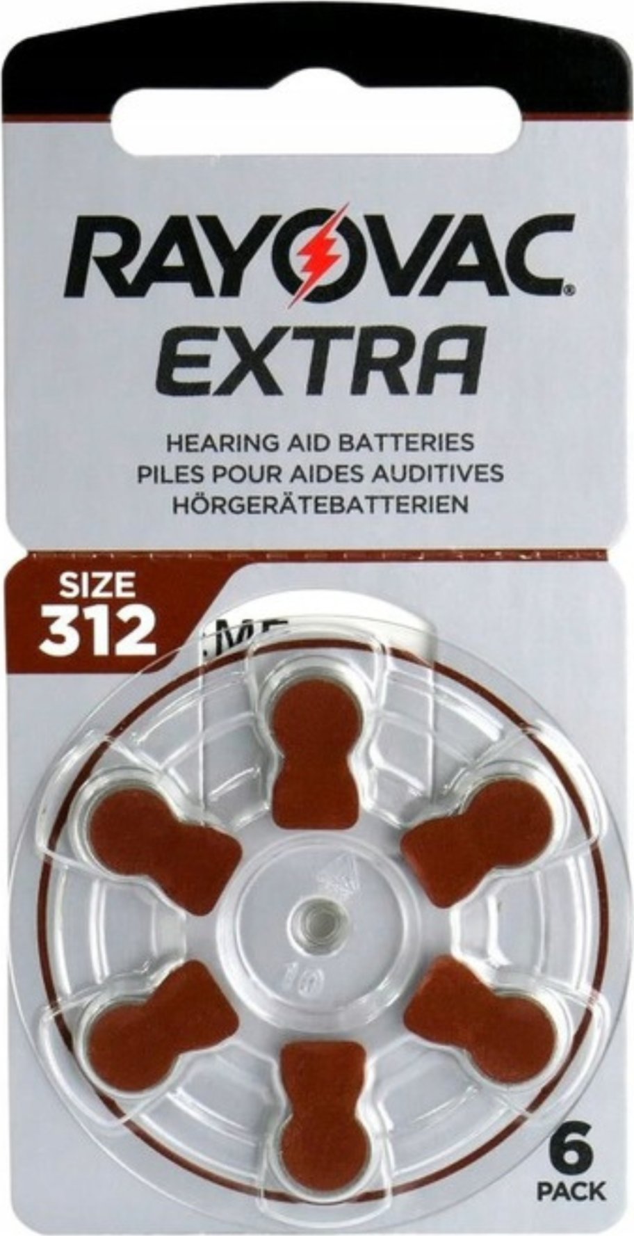 Rayovac 6x Baterie Słuchowe 312 MF PR41 ZincAir