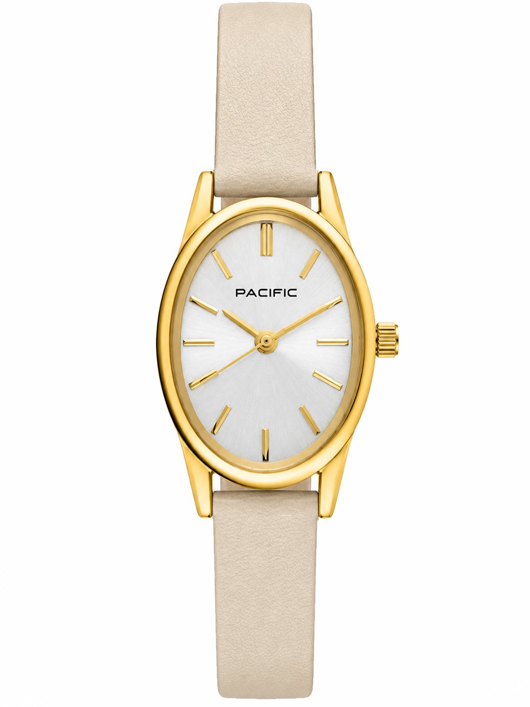 Zegarek Pacific Damski FLAWIA owalny kremowy (PLA-6231-04A-NE)