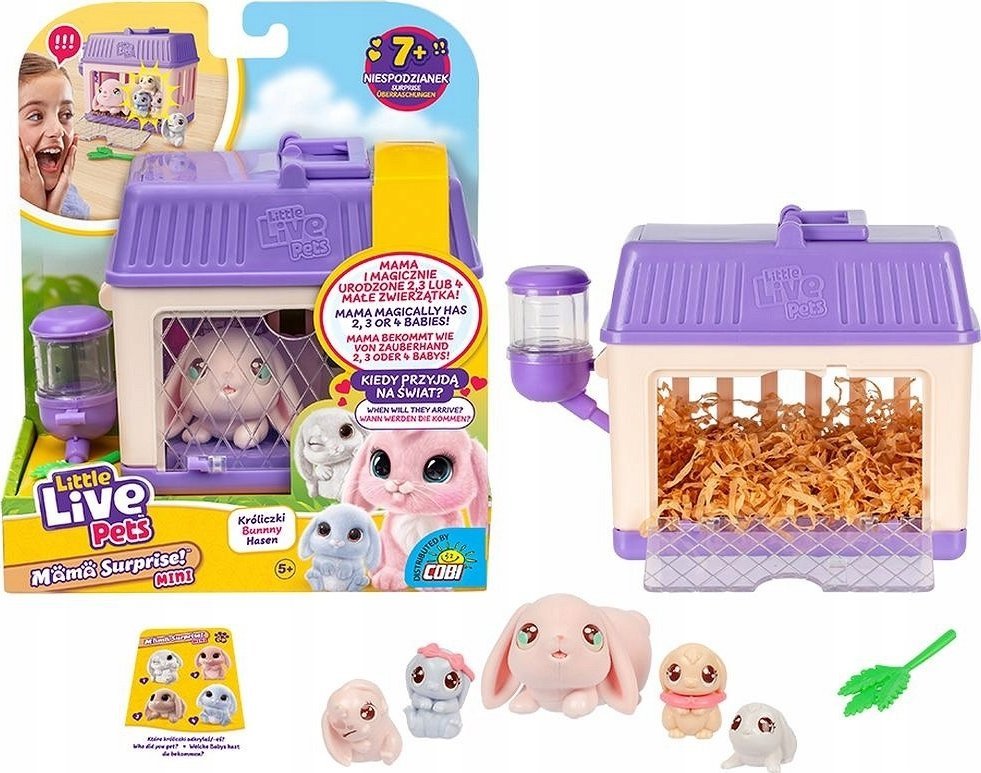 Cobi Figurka Little Live Pets - Mama Surprise Mini królik