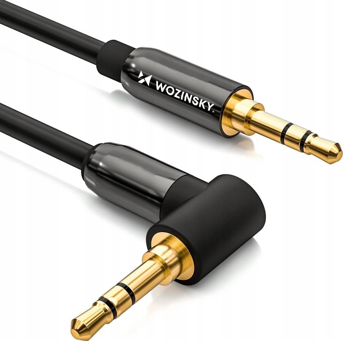 Kabel Wozinsky Jack 3.5mm - Jack 3.5mm 1.5m czarny (5907769307423)