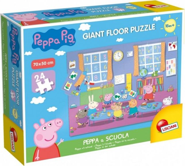 Lisciani Puzzle Gigant Świnka Peppa 24 elementy