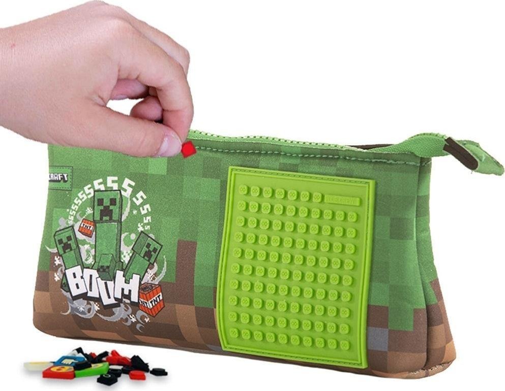 Piórnik Cass film Neoprenowy piórnik na suwak MINECRAFT