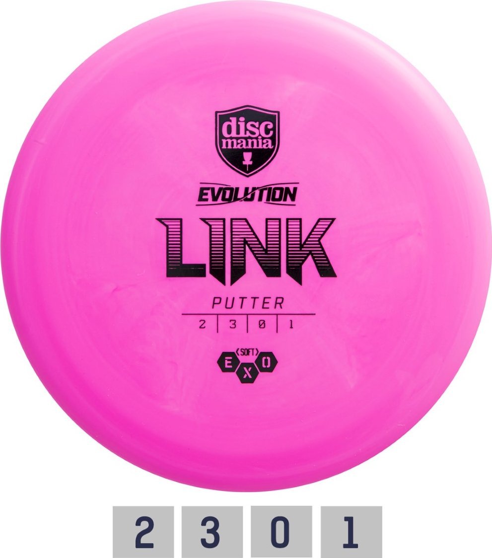 Discmania Pink Dysk golfowy dysk Putter SOFT EXO LINK Evolution Różowy