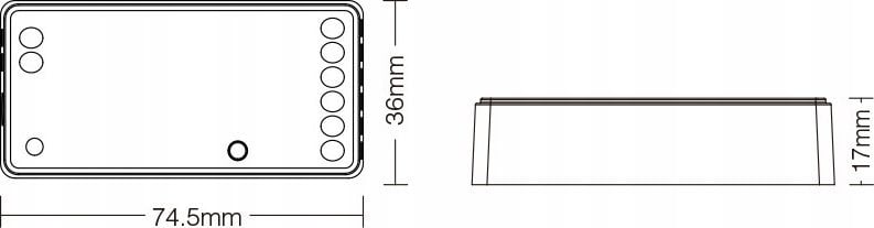 MiBoxer STEROWNIK OŚWIETLENIA LED FUT037Z+ ZigBee, 2.4 GHz 12 ... 24 V DC / Mi-Light