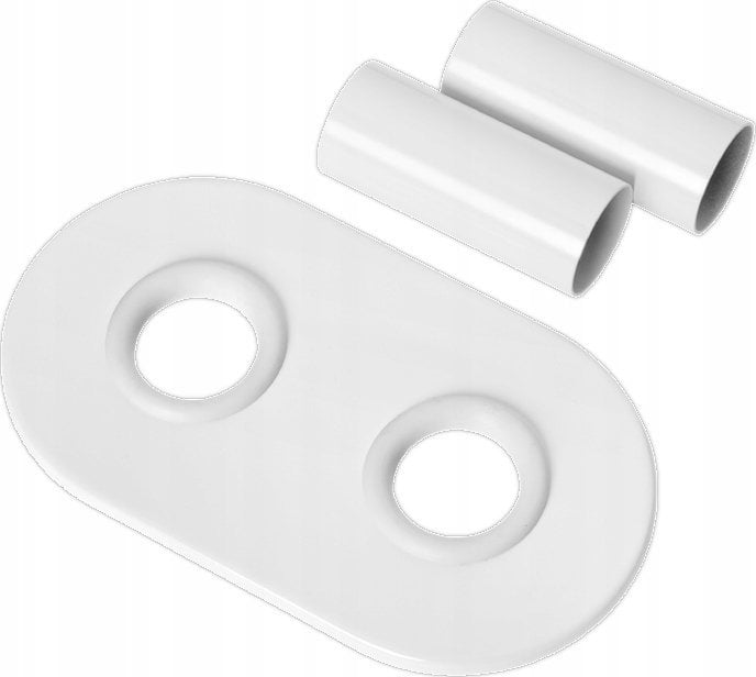 Invena ROZETY DO DUOPLEX białe