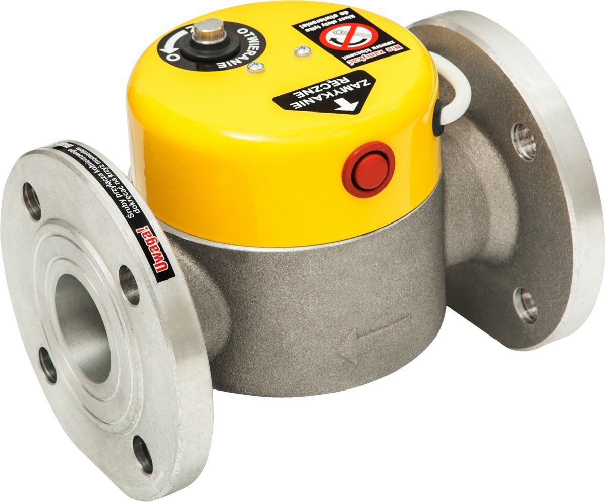 Gazex Zawór odcinający klapowy MAG-3 DN50, 0.5MPa