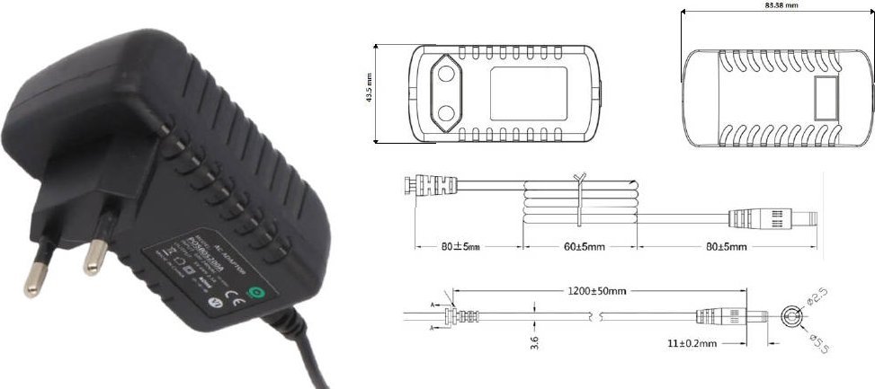 MPL Power Zasilacz AC/DC 5V 2A POSB05200A-2555
